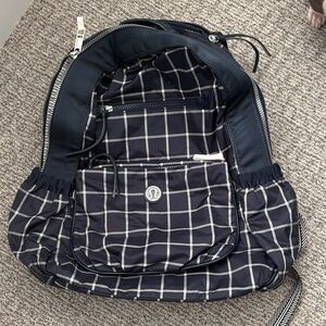 lululemon athletica Navy Grid Backpack